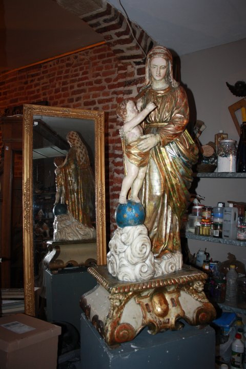 restauration Vierge XIXème