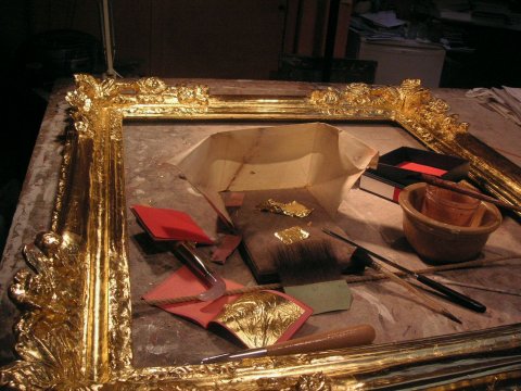 restauration Miroir d'époque Régence